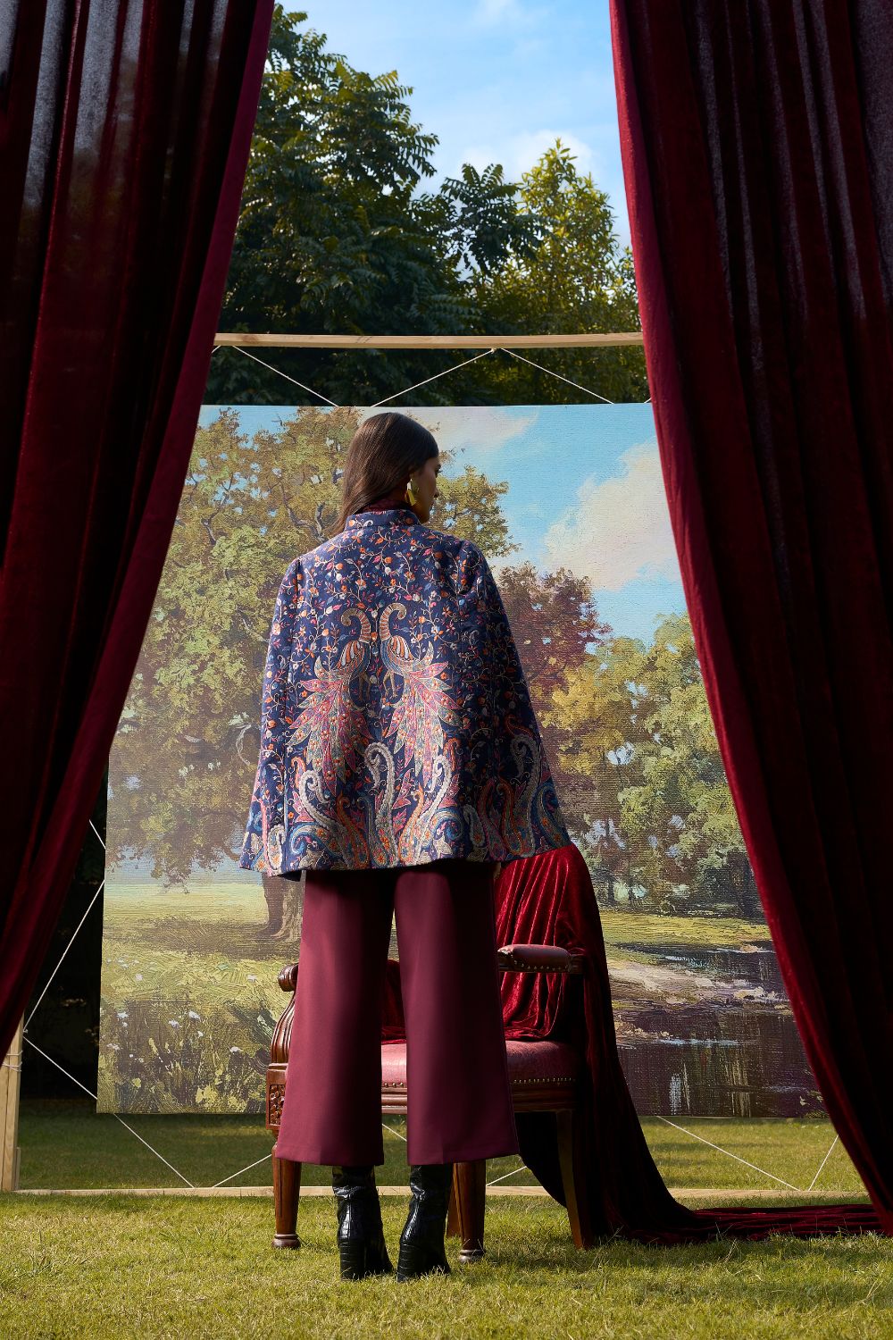 Peacock Reverie Cape