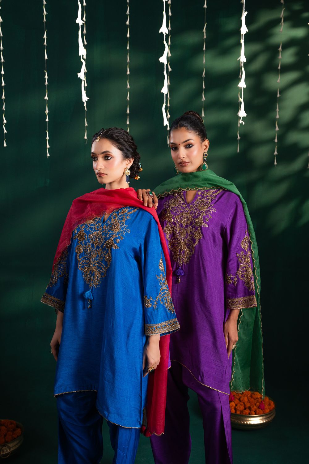 Naaz Royal Purple 3 Piece Suit