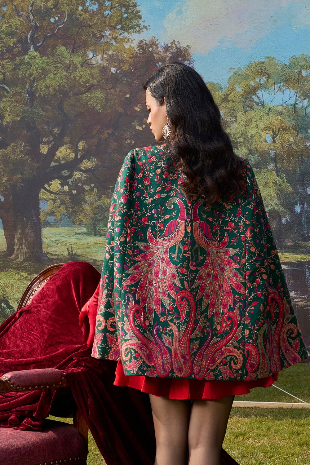 Peacock Reverie Cape