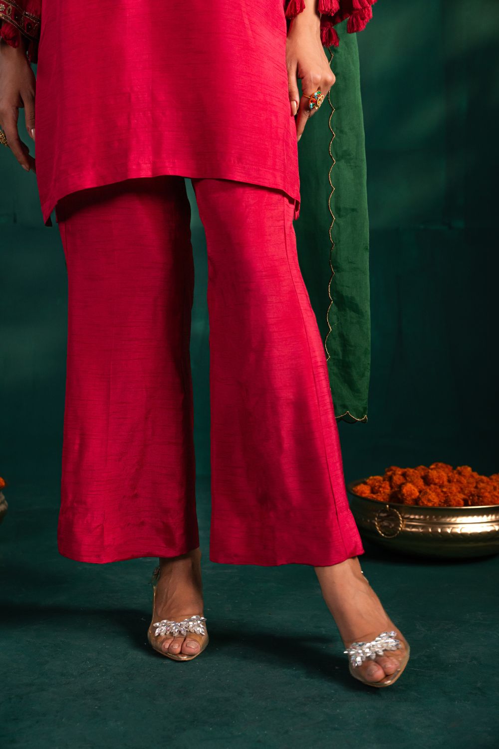 Ragh Garlet Rose 3 Piece Suit