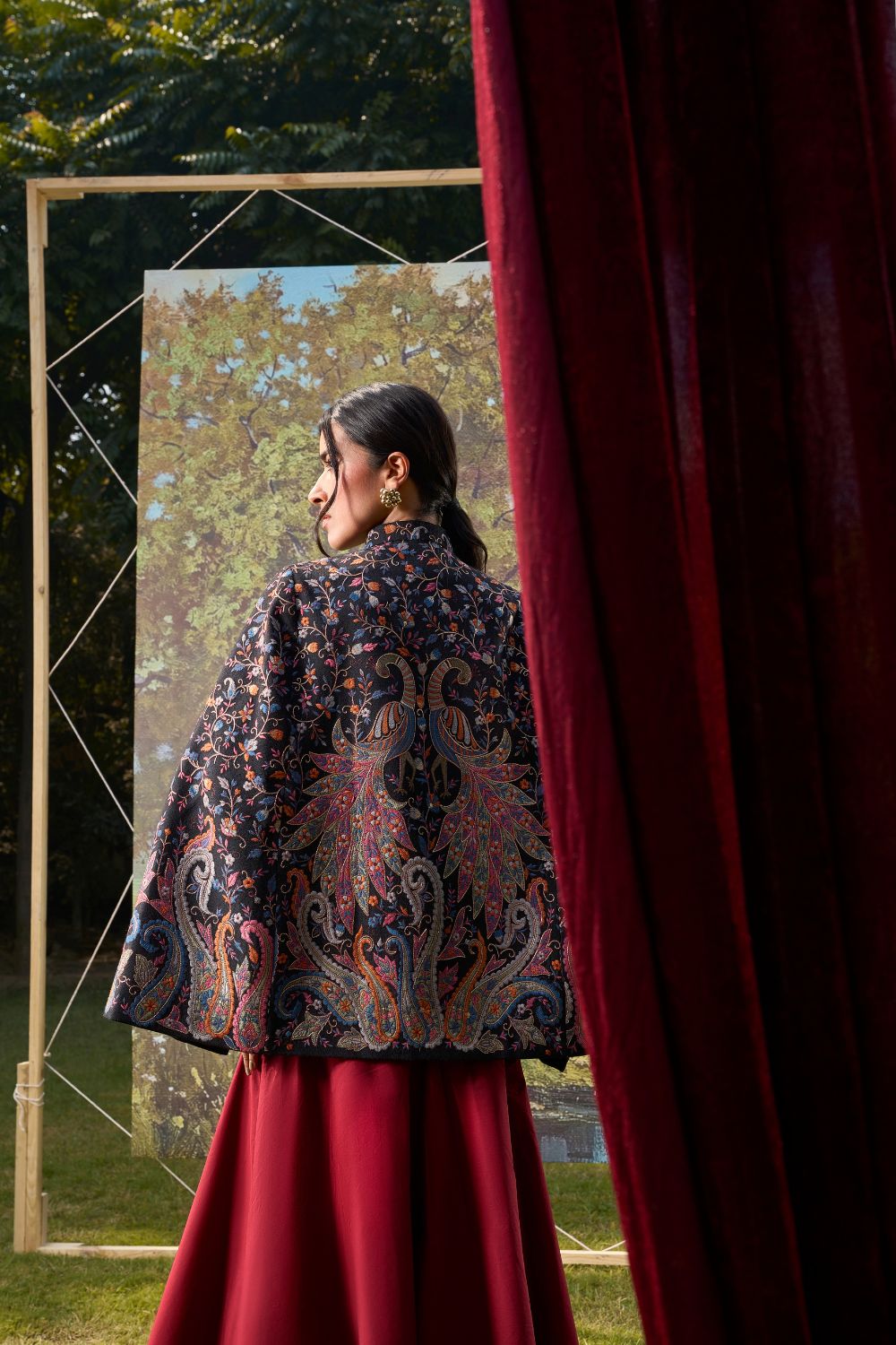 Peacock Reverie Cape