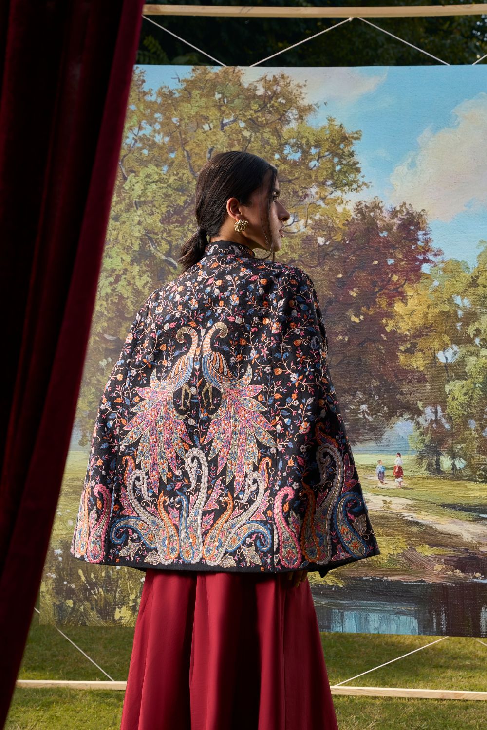 Peacock Reverie Cape