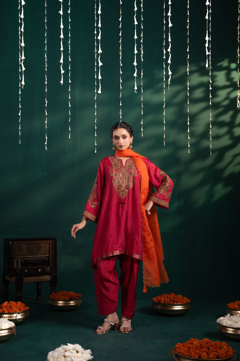 Razz Garlet Rose 3 Piece suit
