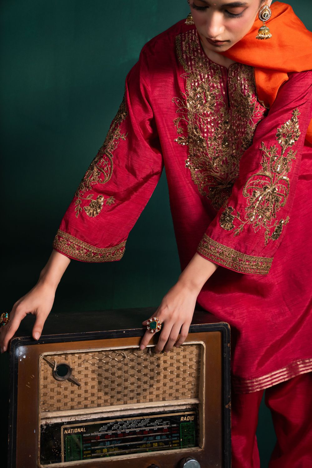 Razz Garlet Rose 3 Piece suit