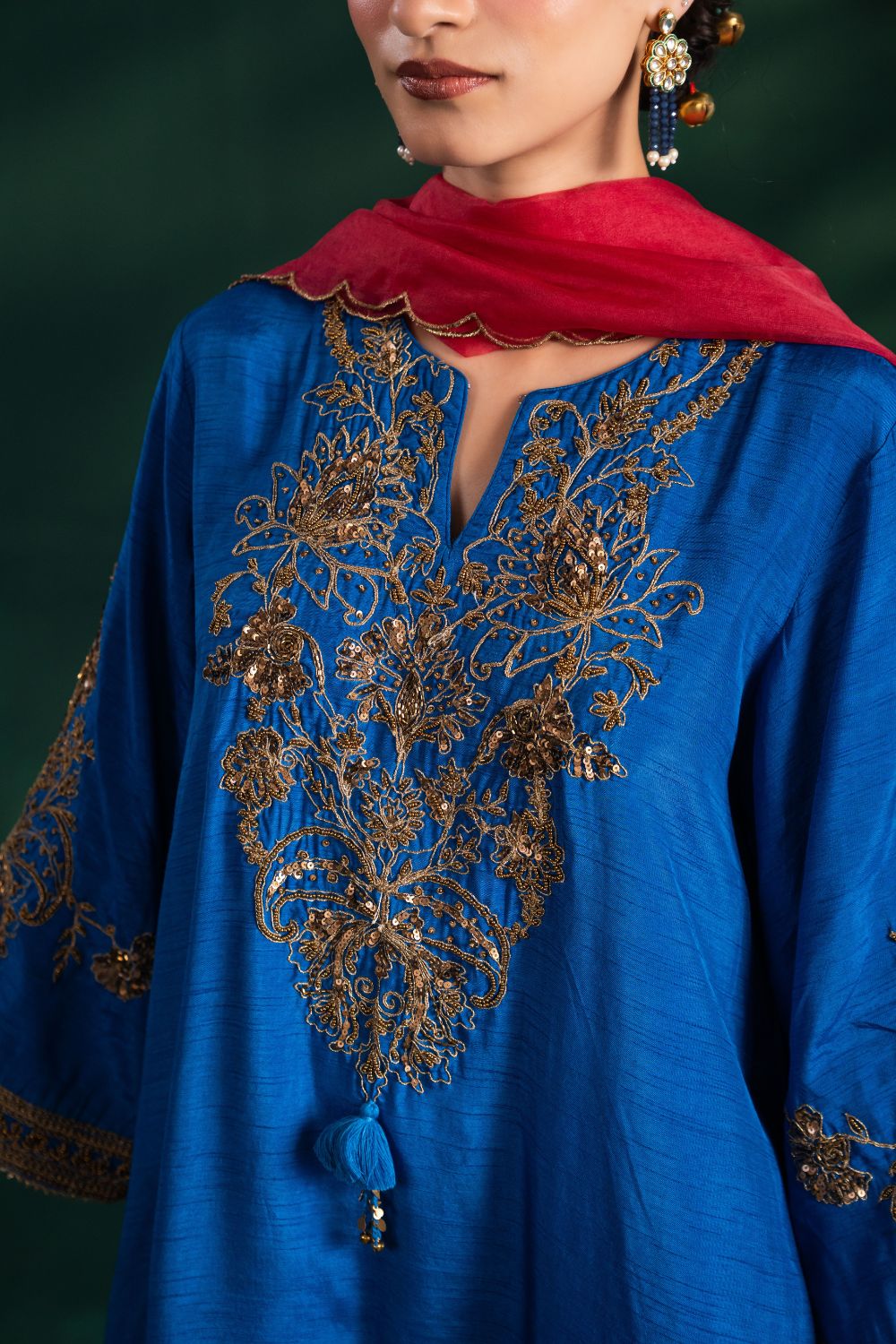 Naaz Royal Blue 3 Piece Suit