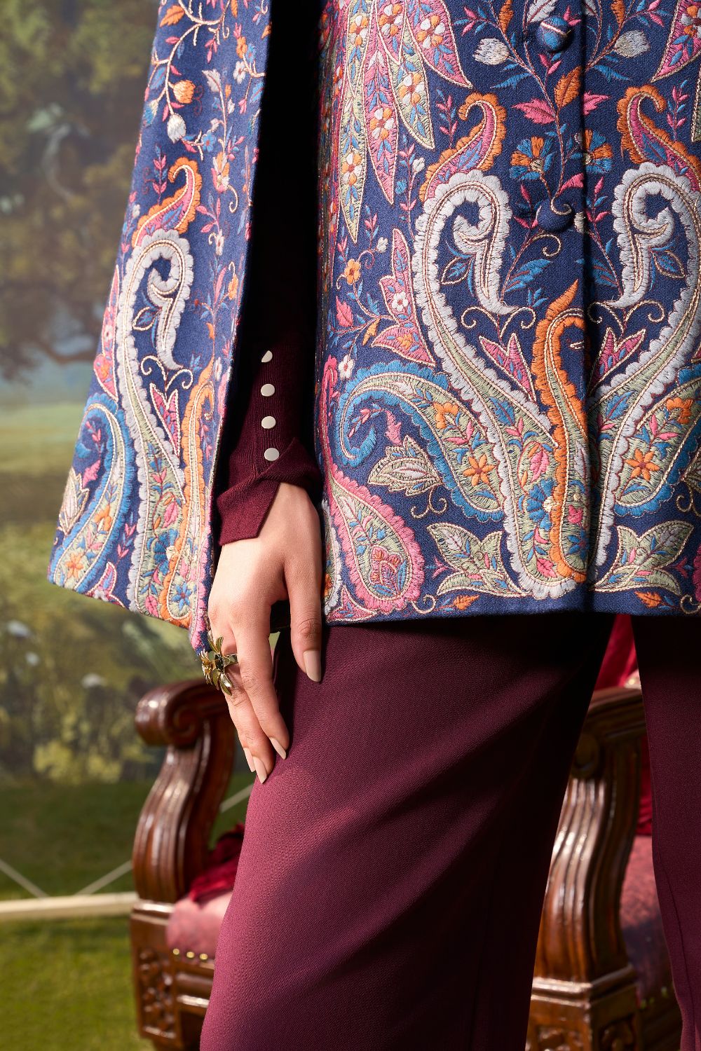 Peacock Reverie Cape