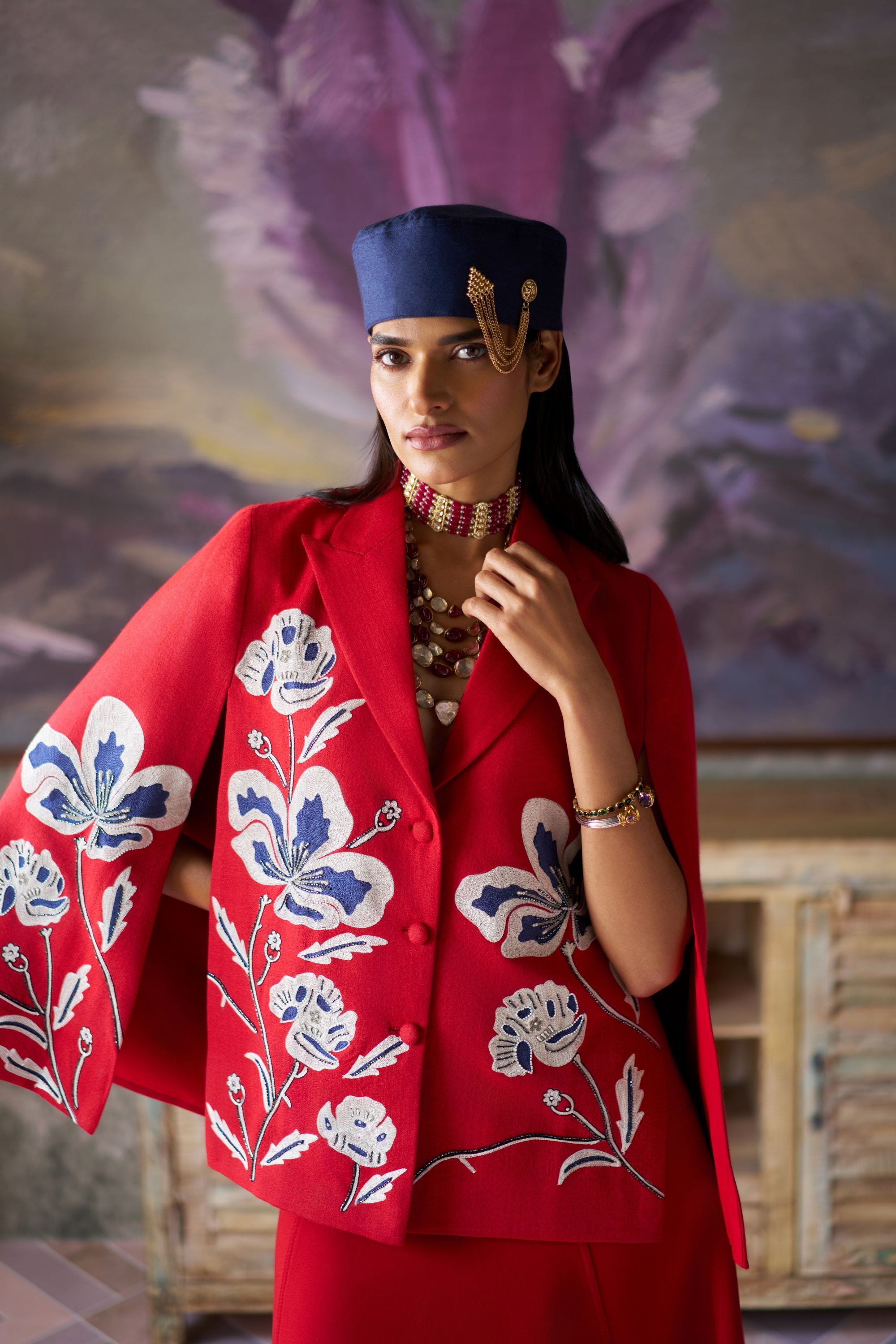 The Baroque Blossom cape