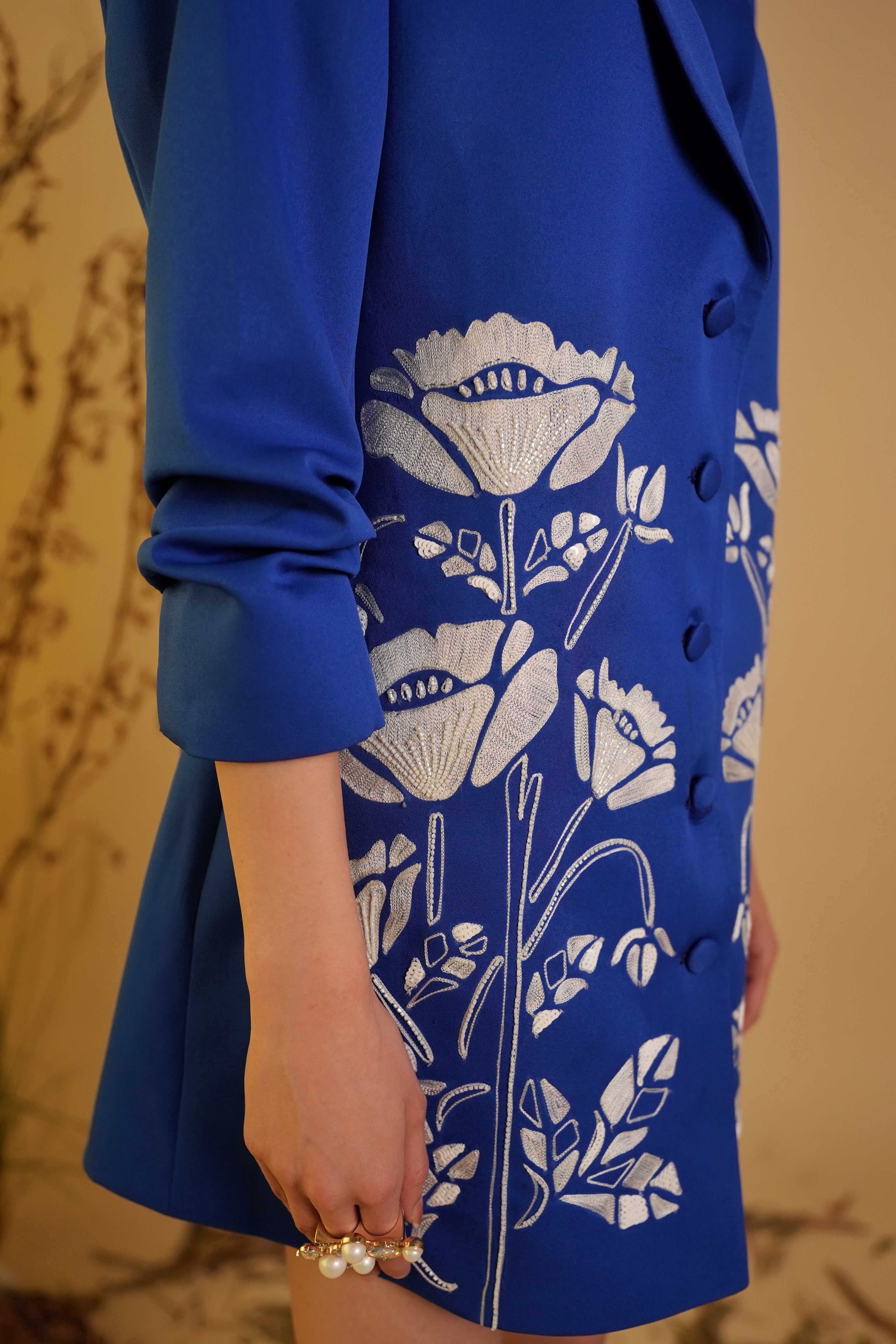 FLORAL BLAZER DRESS