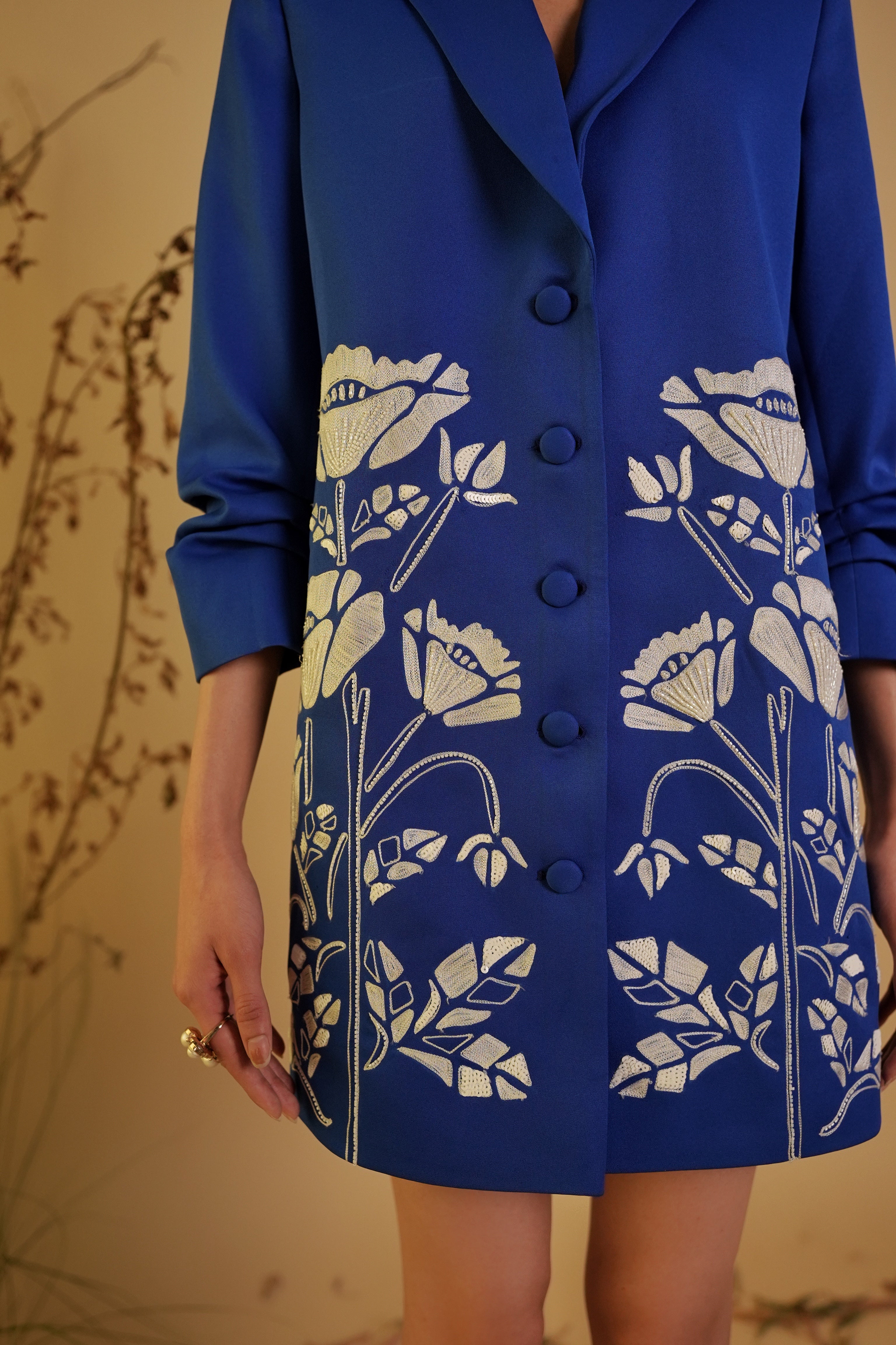 FLORAL BLAZER DRESS