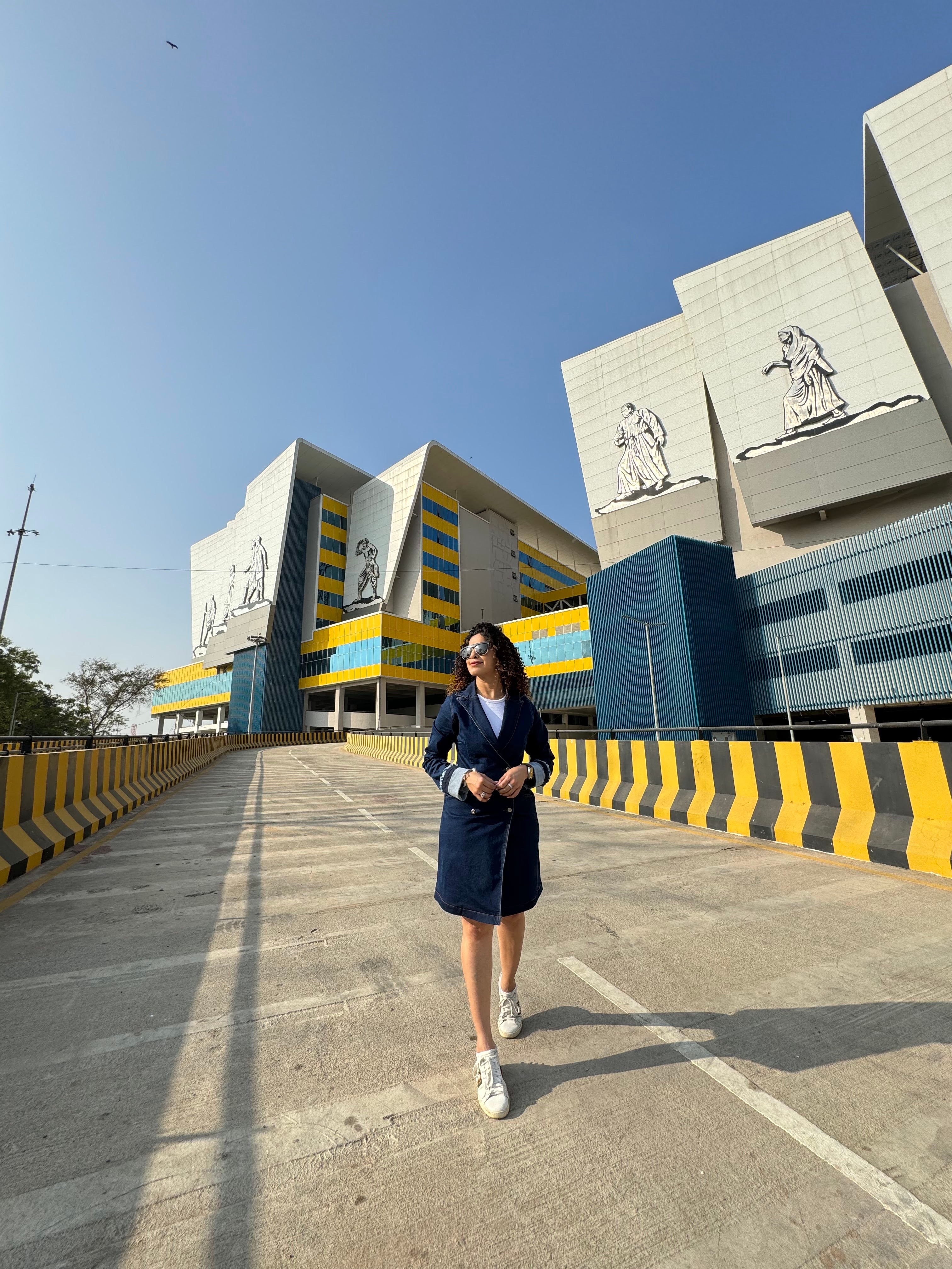 KAMYA JANI IN DENIM DRESS