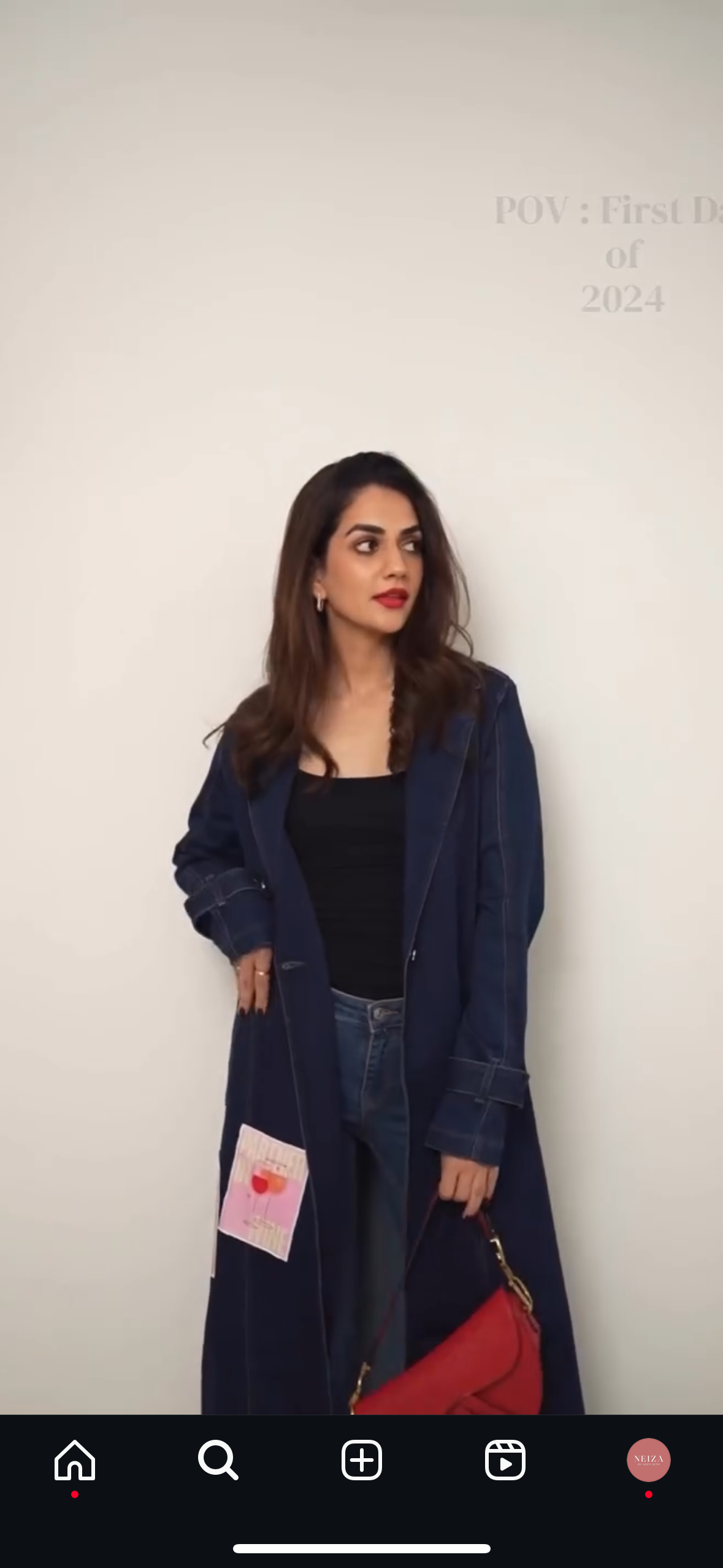 KARMA DHINGRA IN DENIM PATCH OVERCOART (Copy)