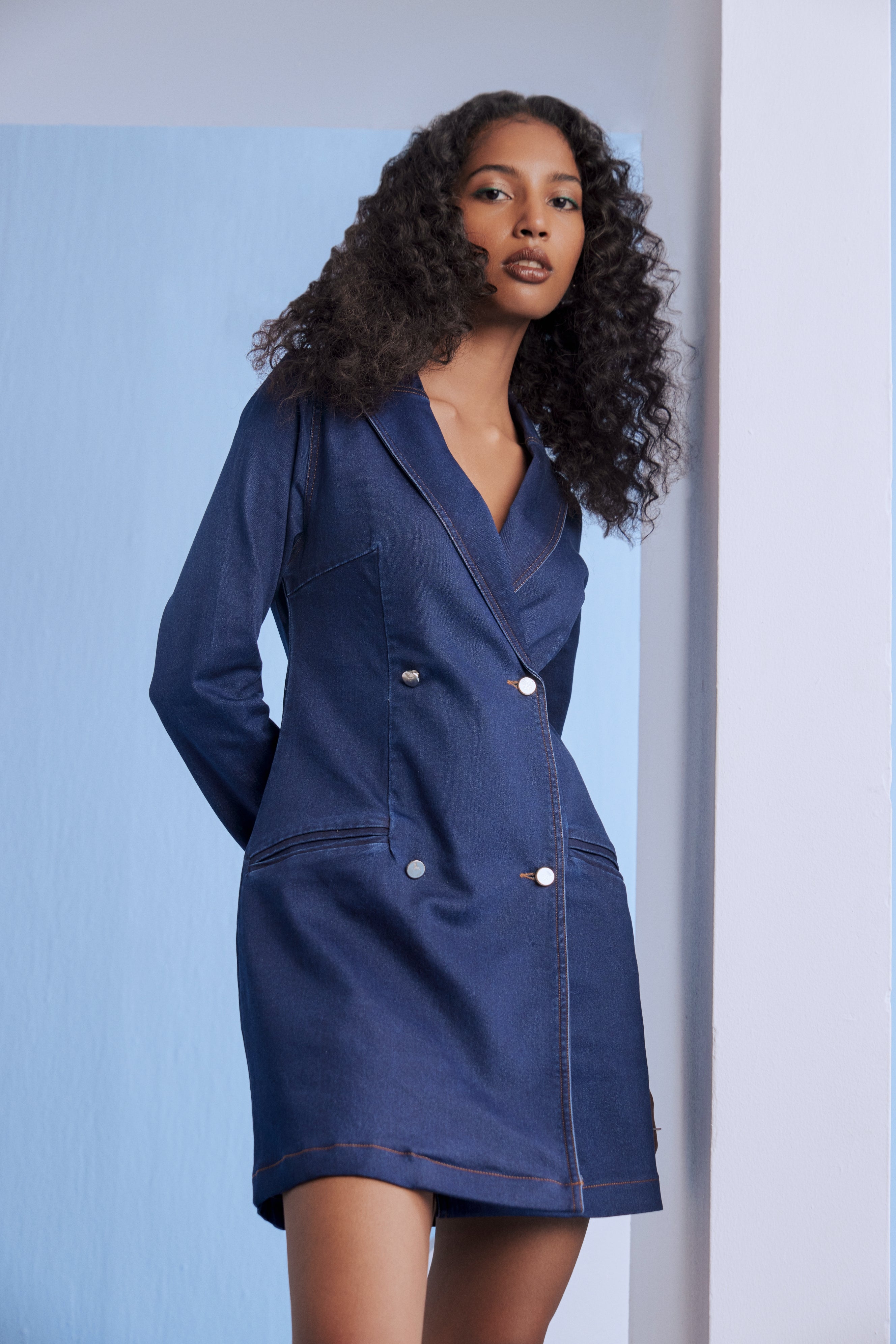 KAMYA JANI IN DENIM DRESS