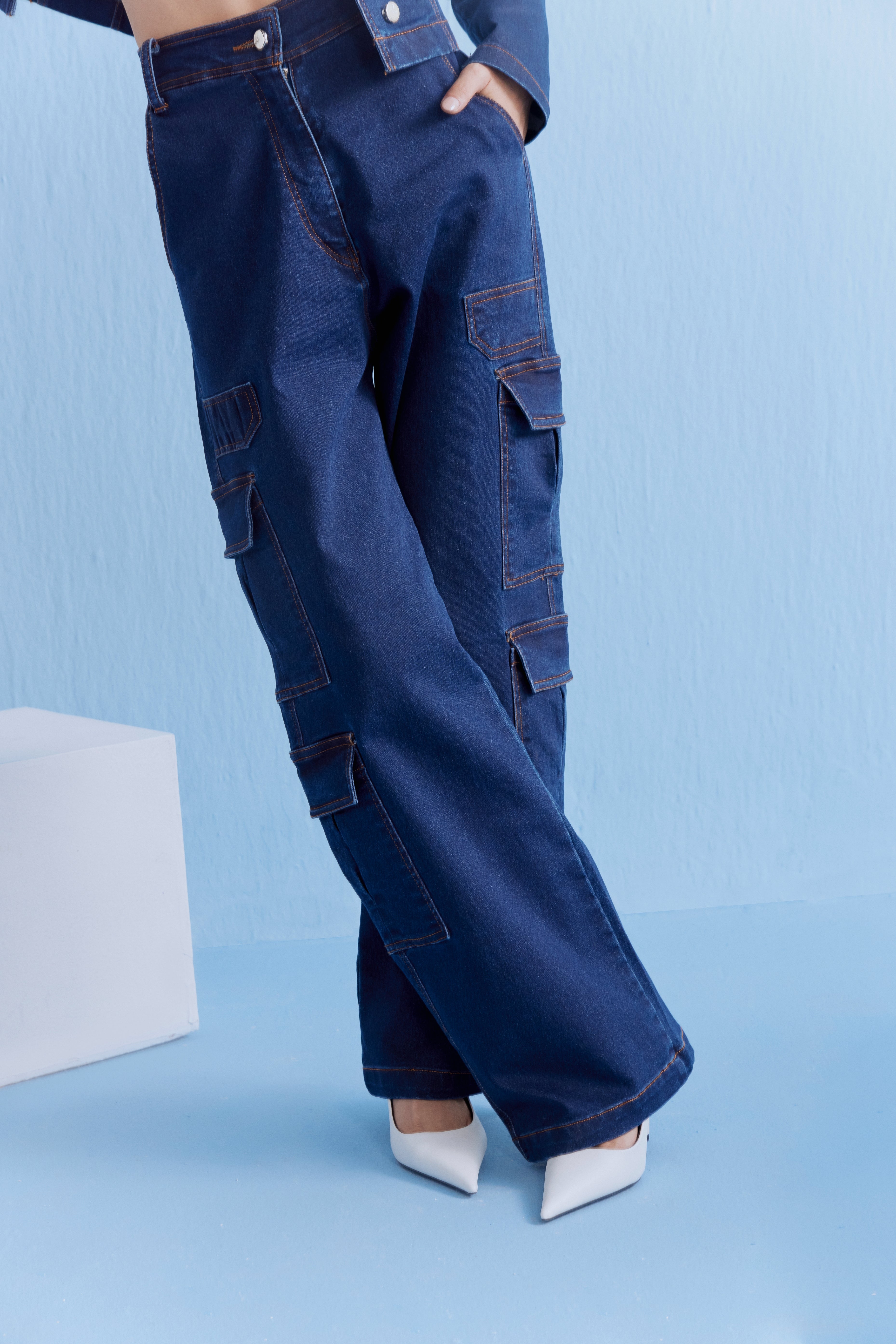 DENIM PATCH CO-ORD SET