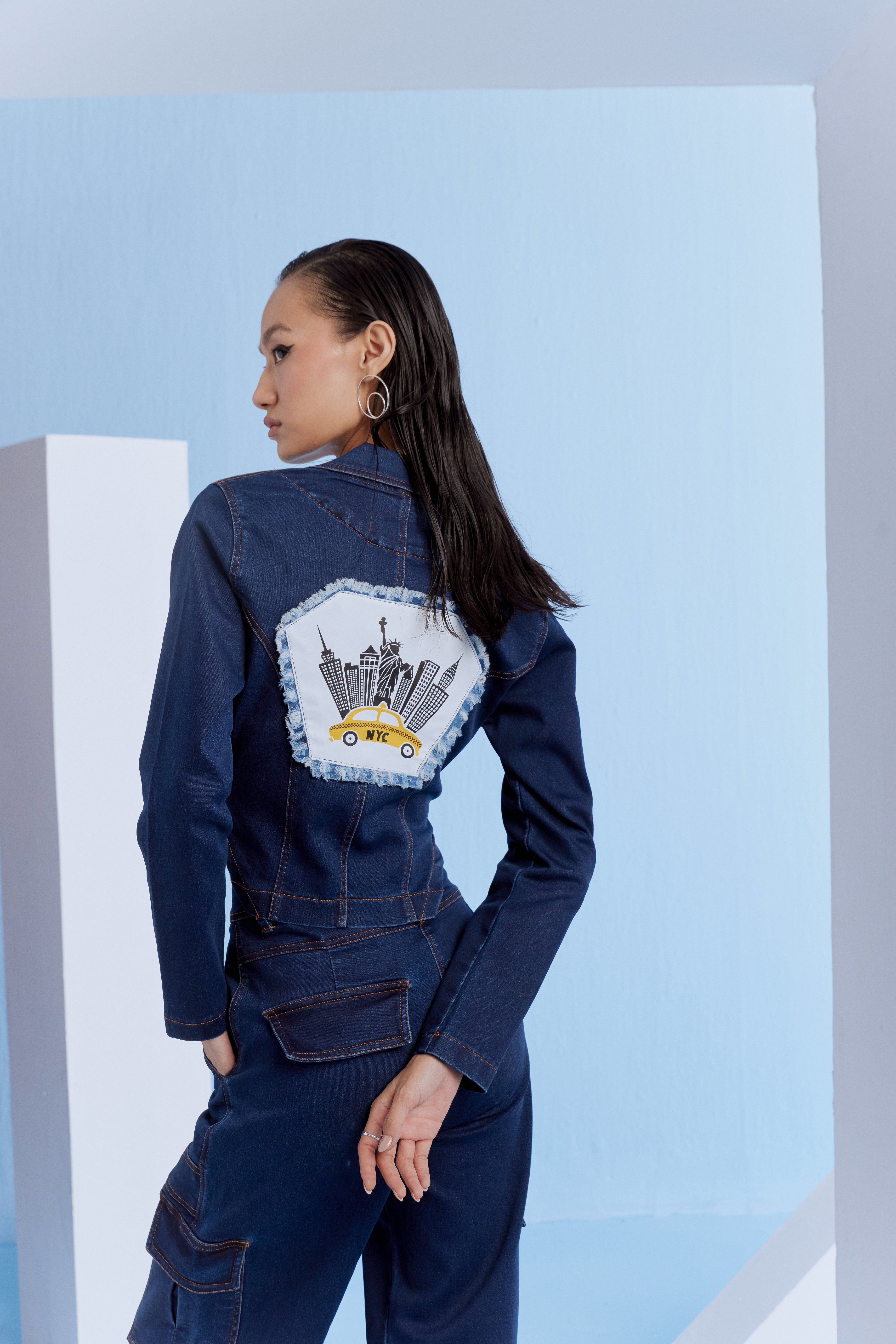 DENIM PATCH CO-ORD SET