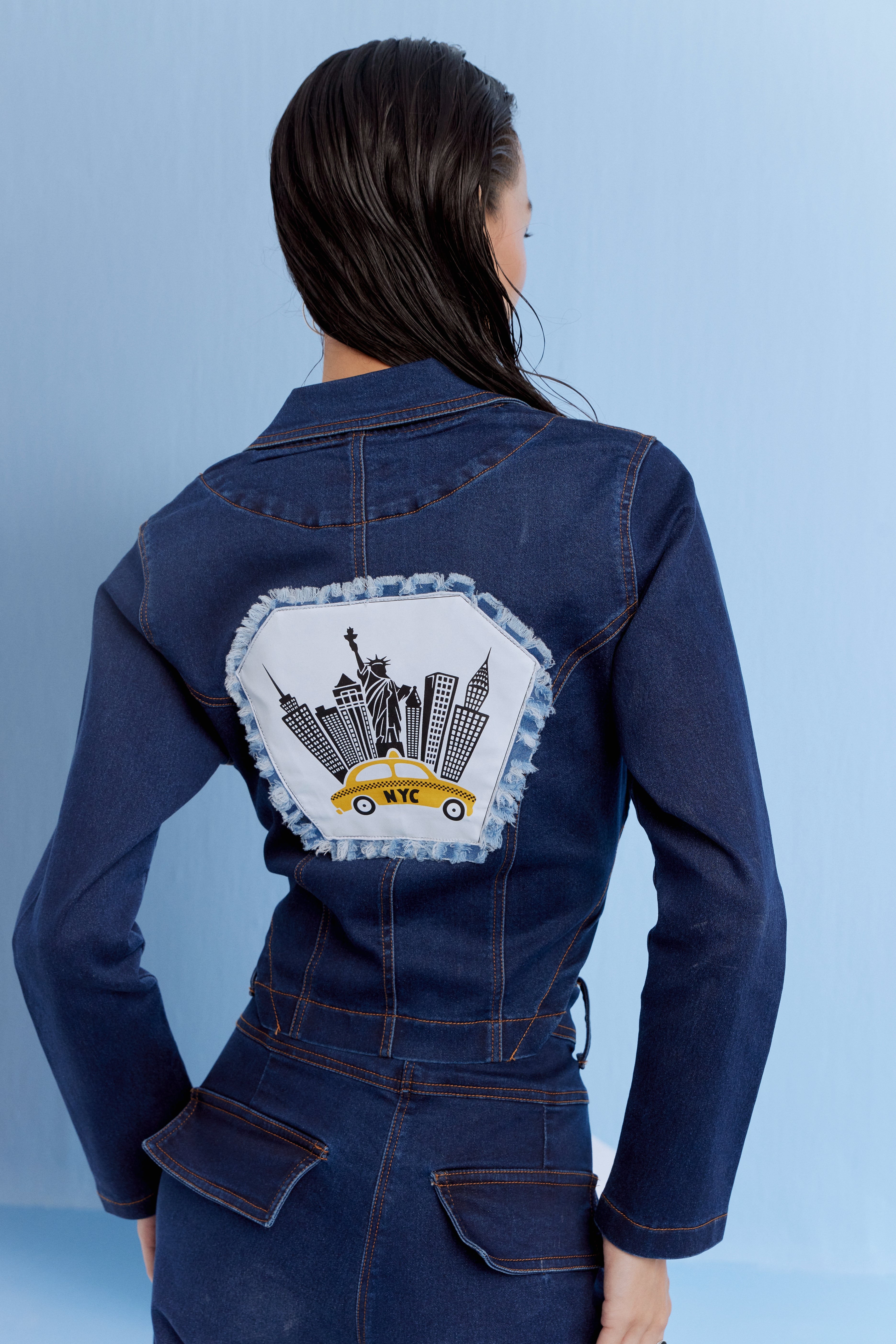 DENIM PATCH CO-ORD SET