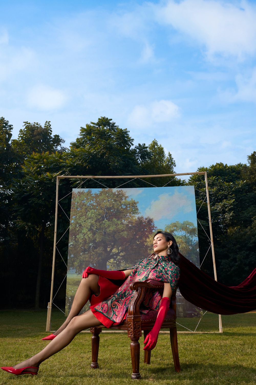 Peacock Reverie Cape