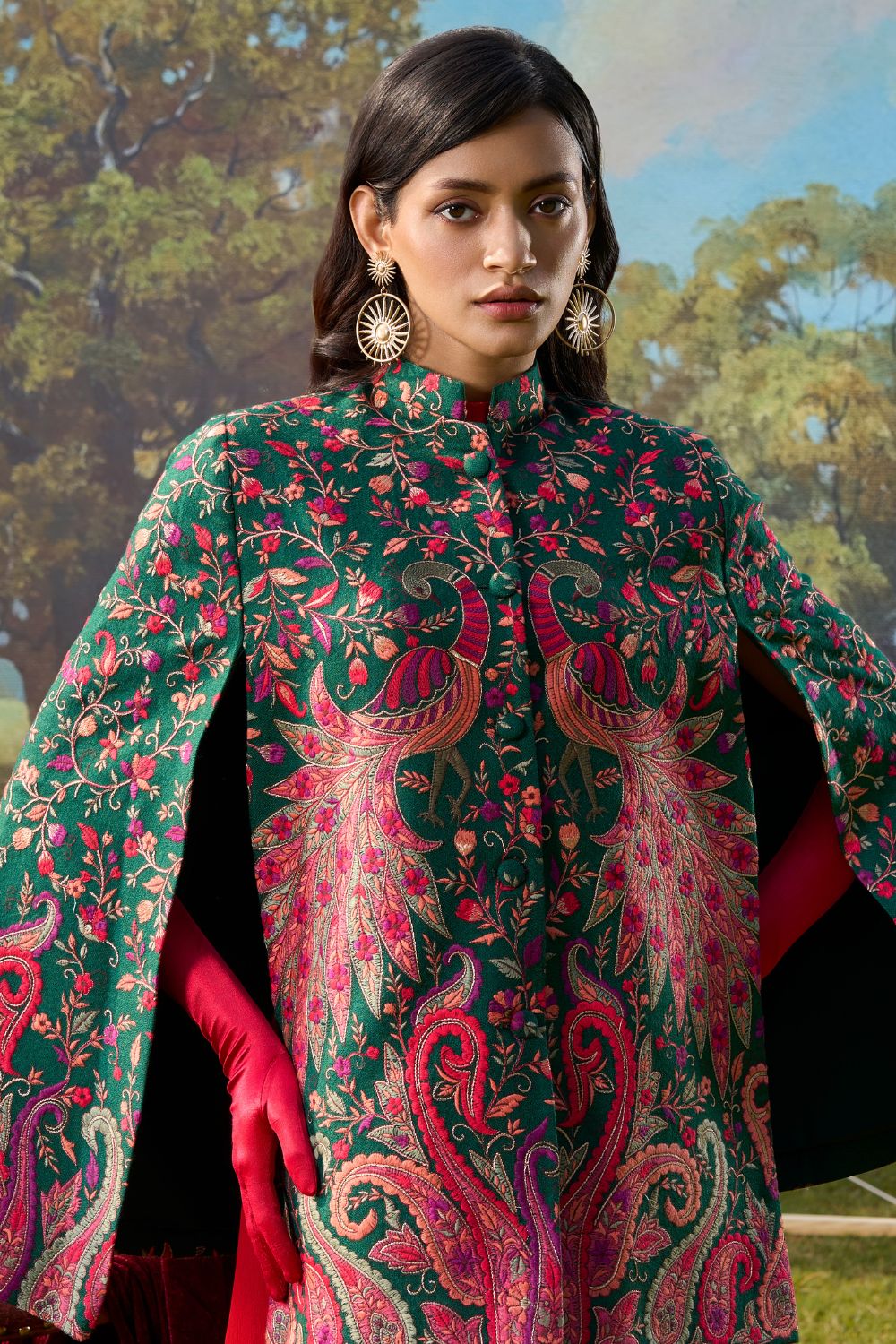 Peacock Reverie Cape