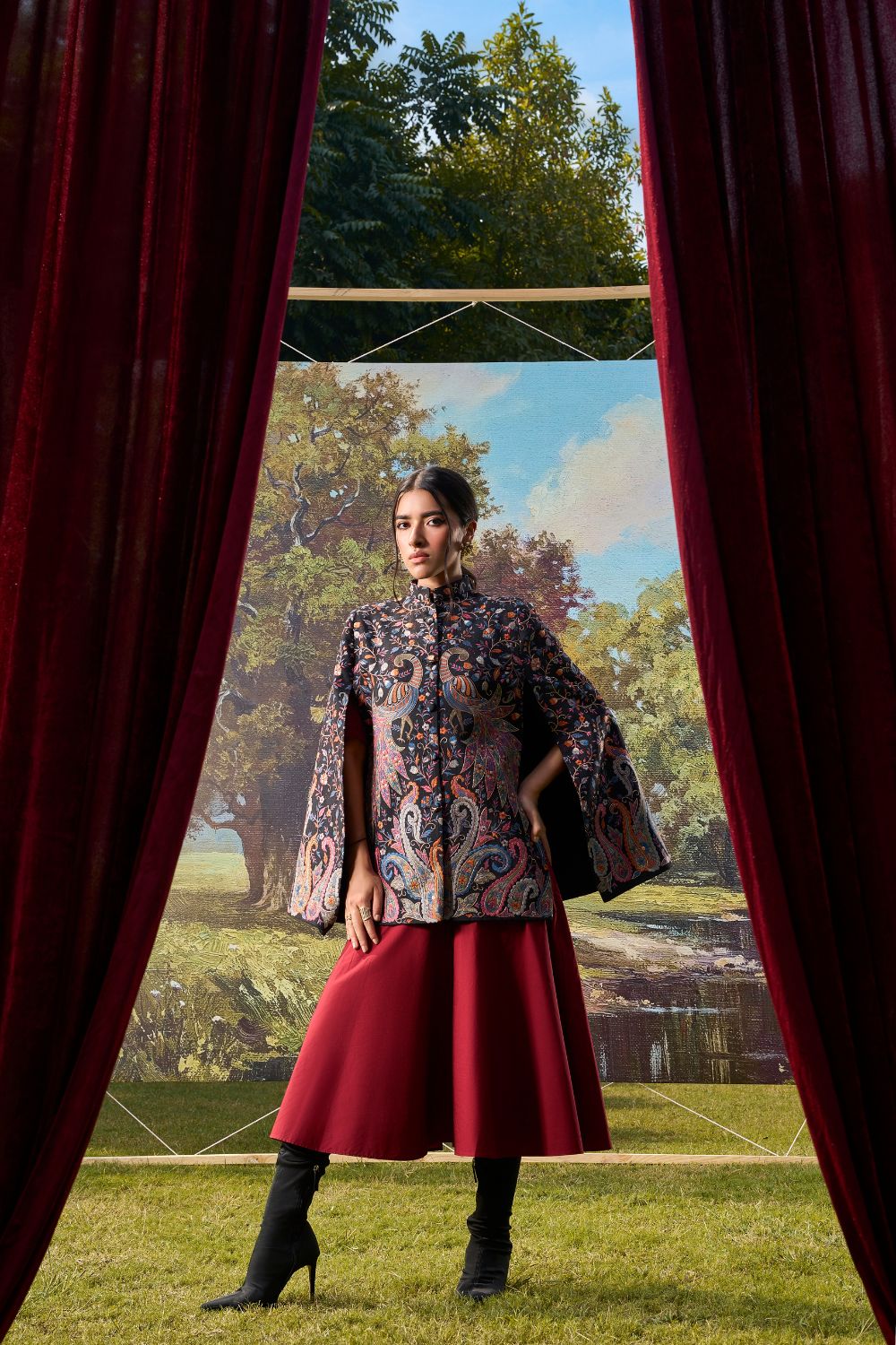 Peacock Reverie Cape