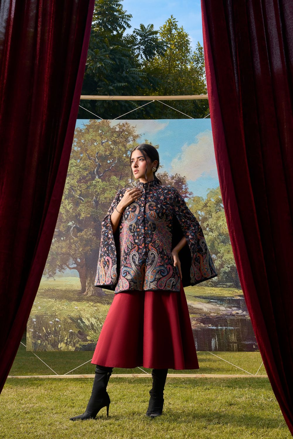Peacock Reverie Cape