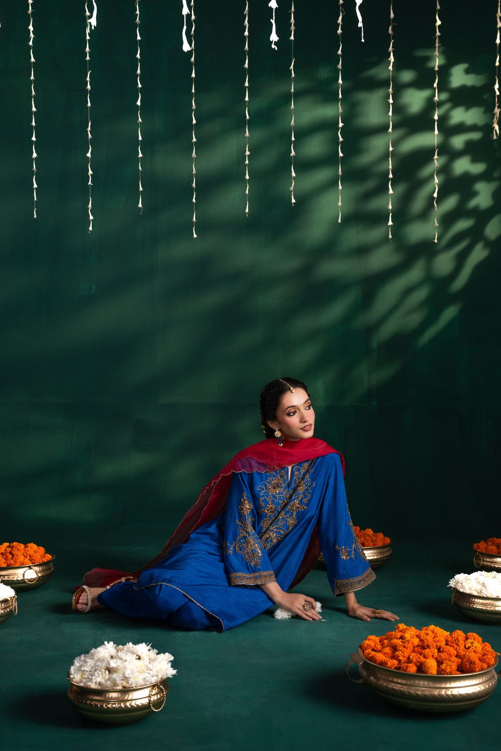 Naaz Royal Blue 3 Piece Suit