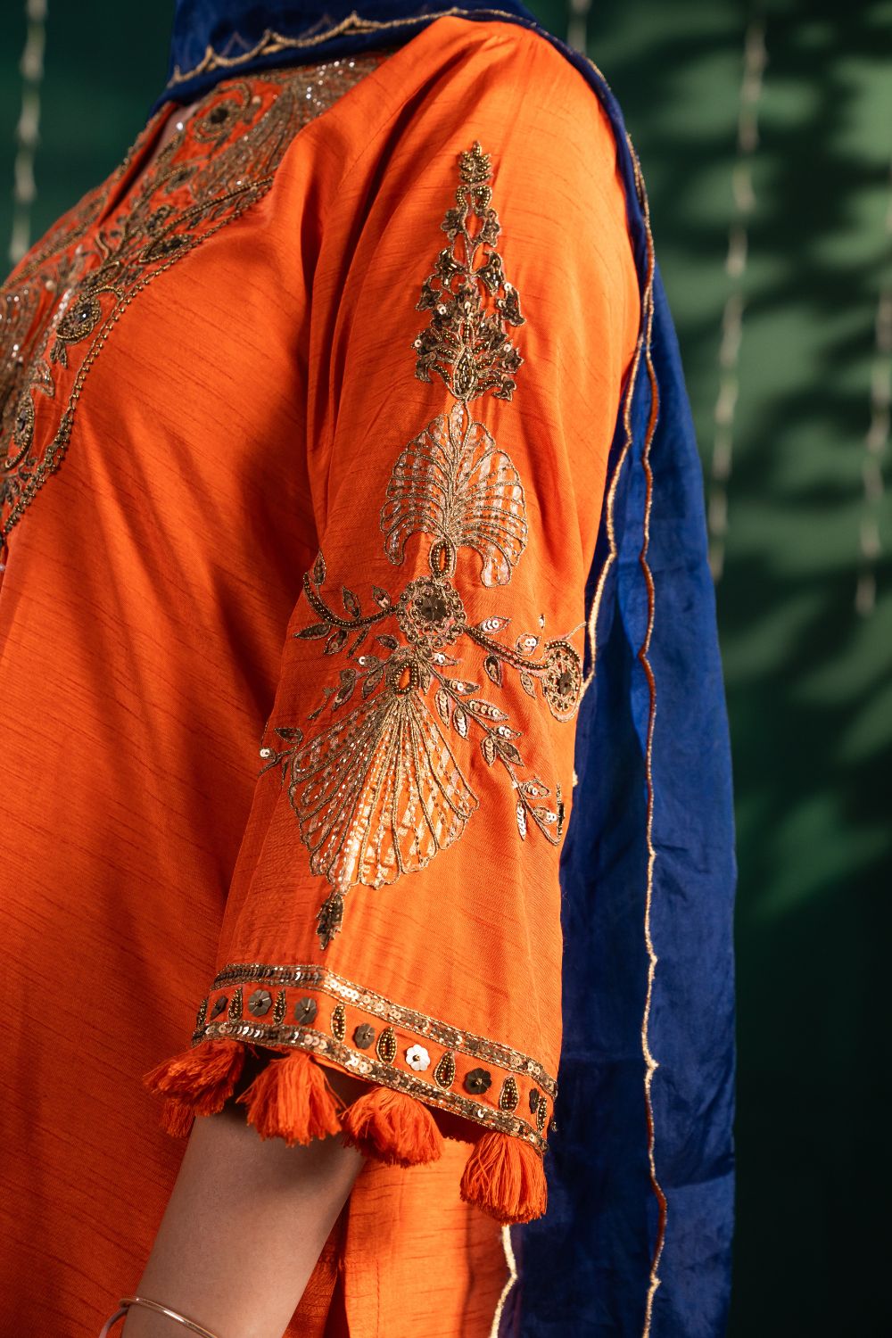 Ragh Burnt Orange 3 Piece Suit