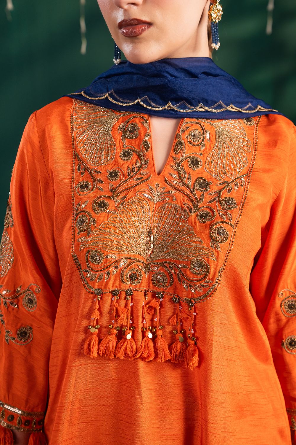 Ragh Burnt Orange 3 Piece Suit