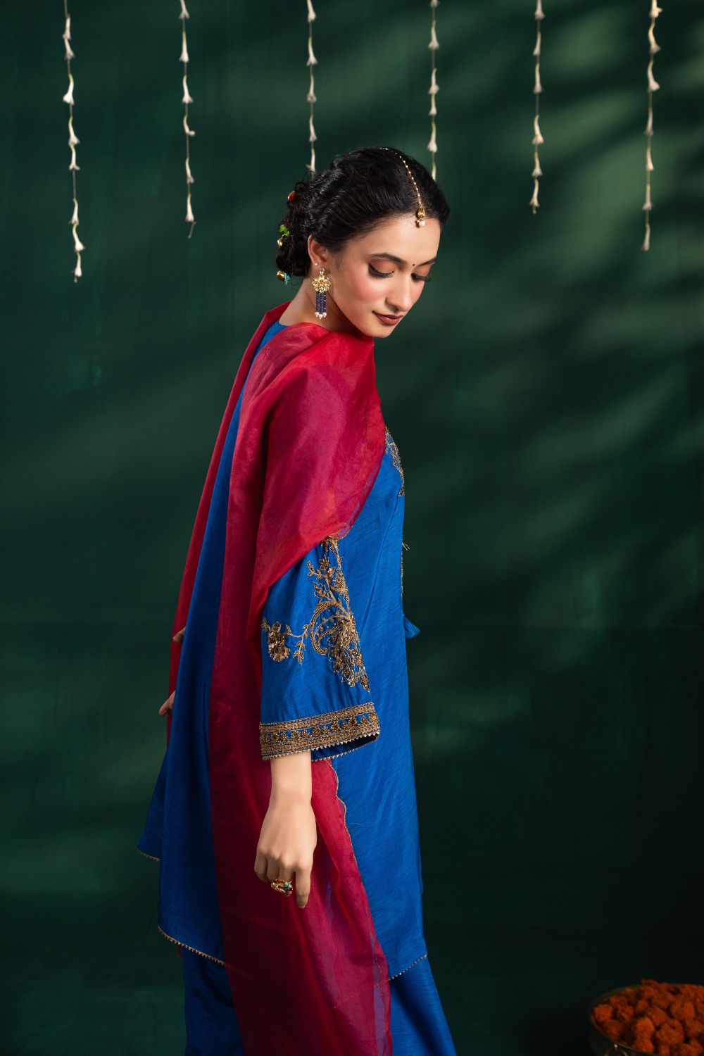 Naaz Royal Blue 3 Piece Suit