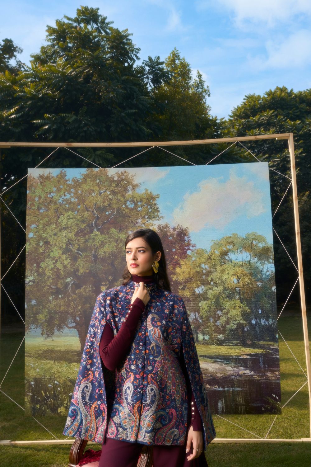 Peacock Reverie Cape