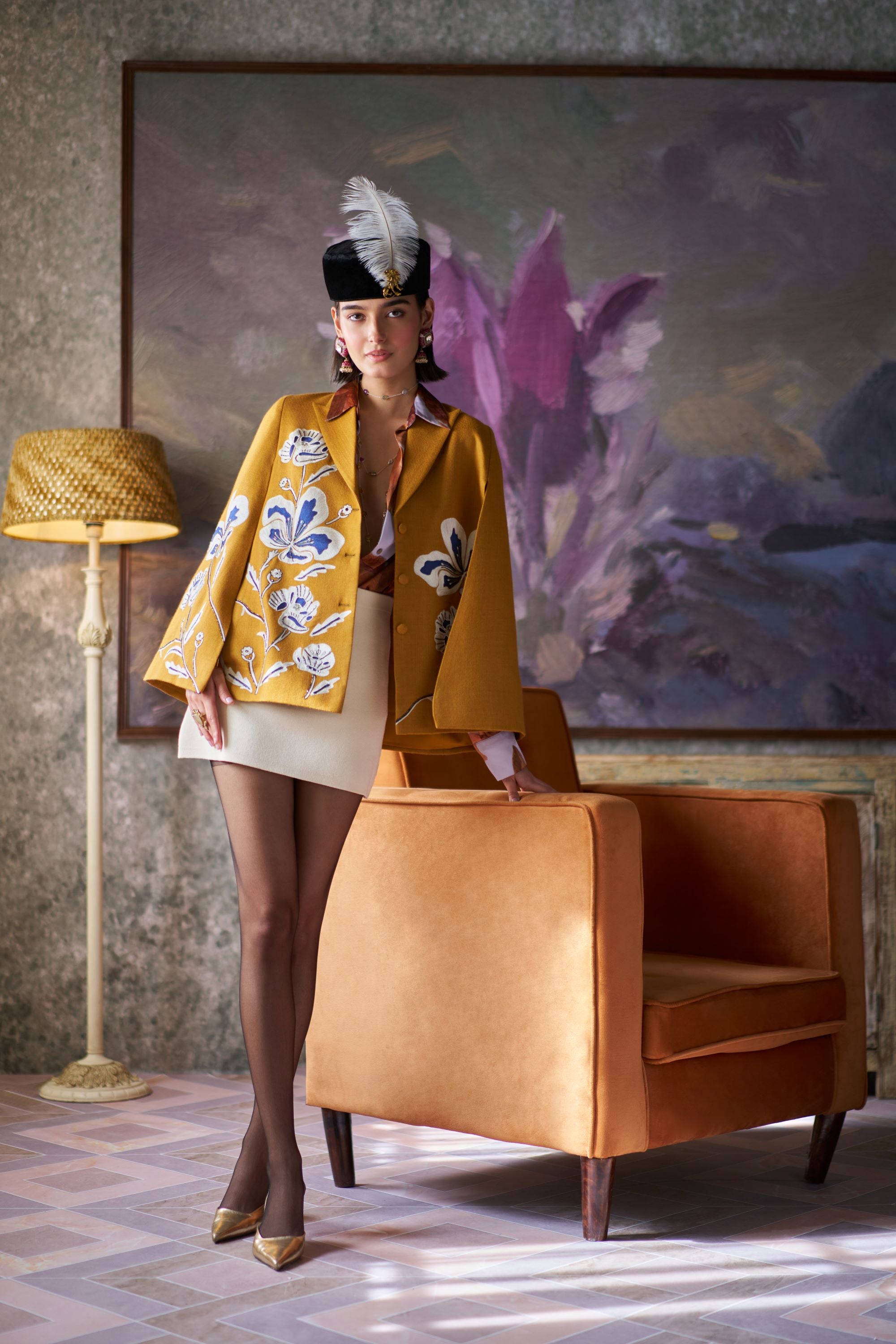 The Baroque Blossom cape