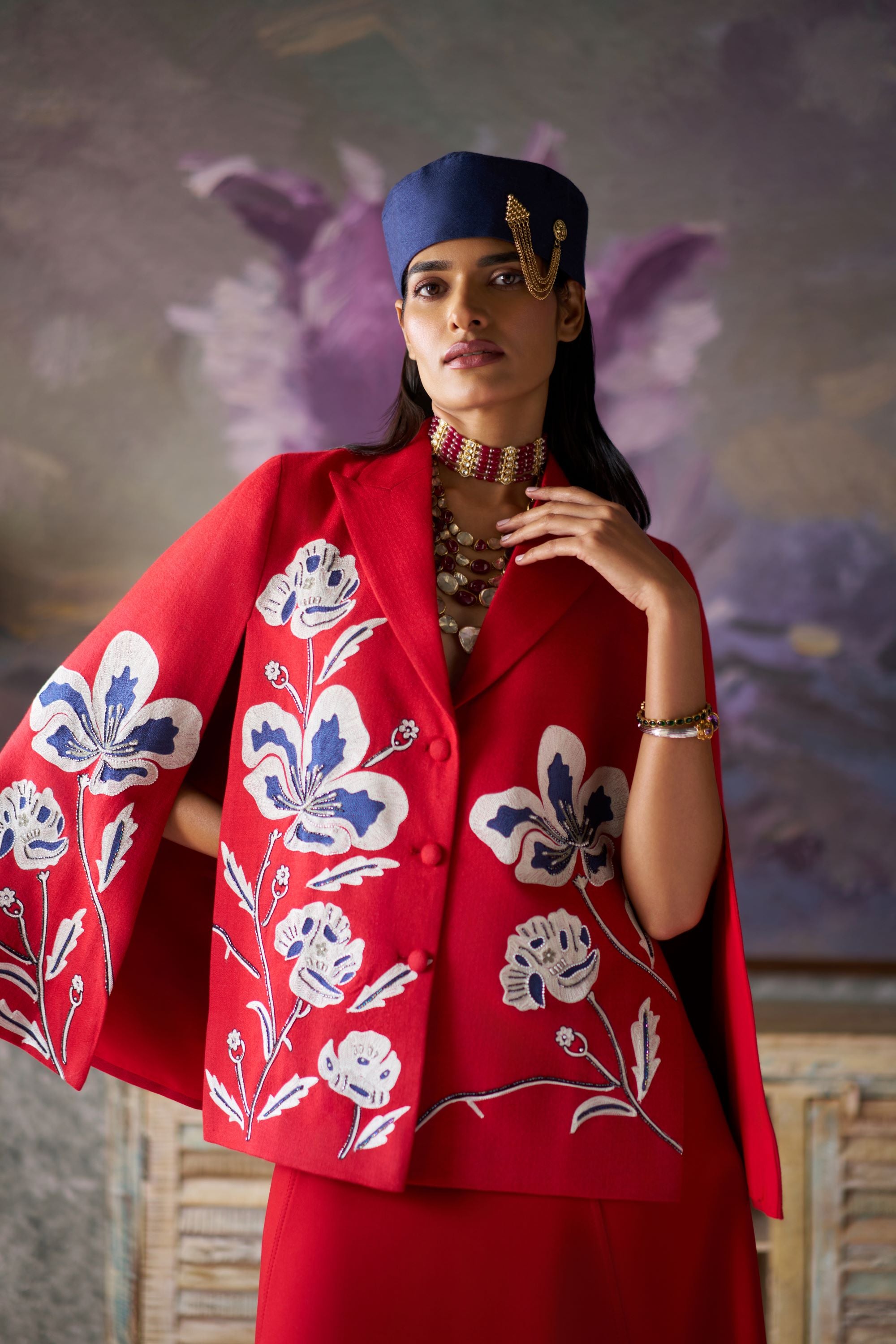 The Baroque Blossom cape