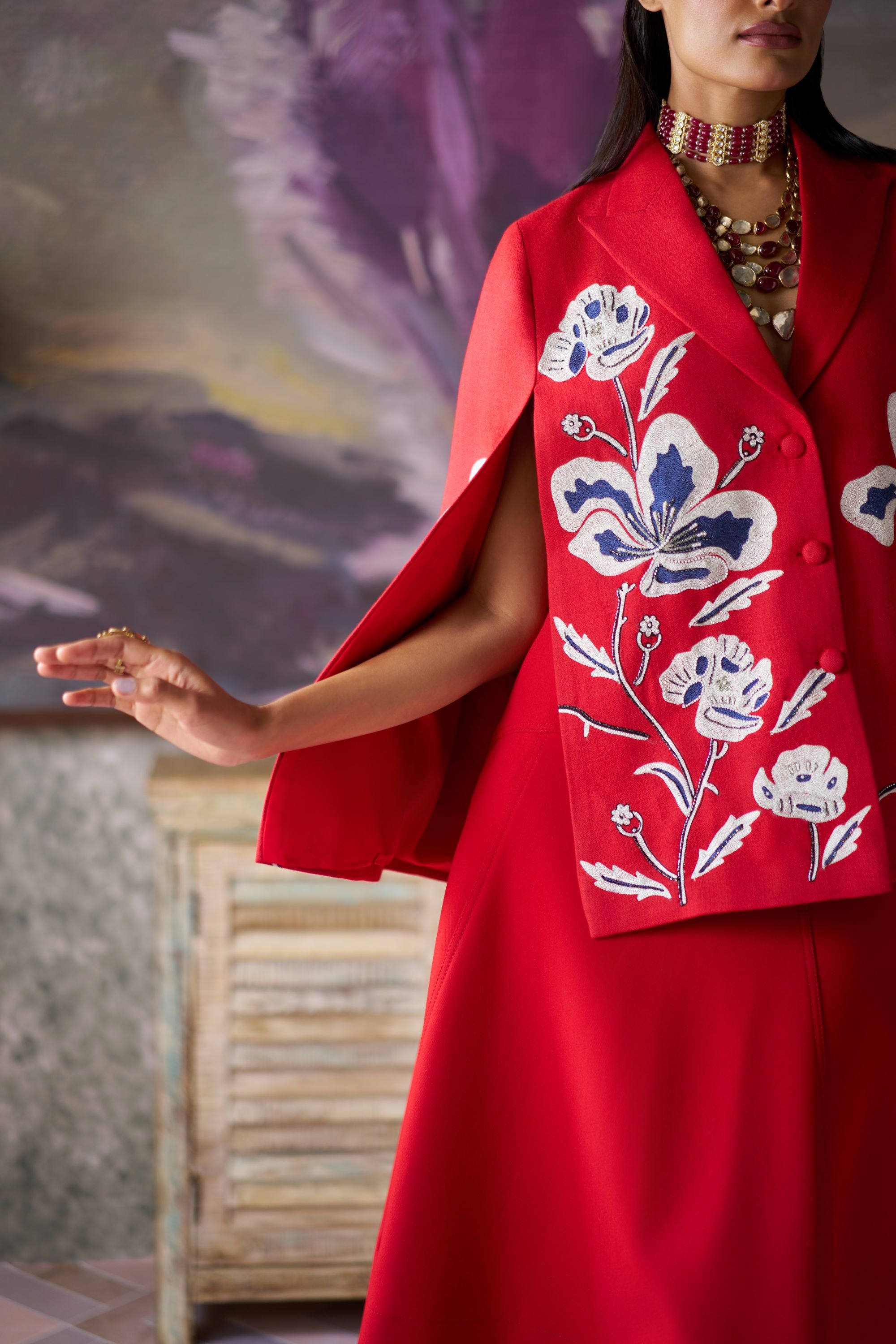 The Baroque Blossom cape