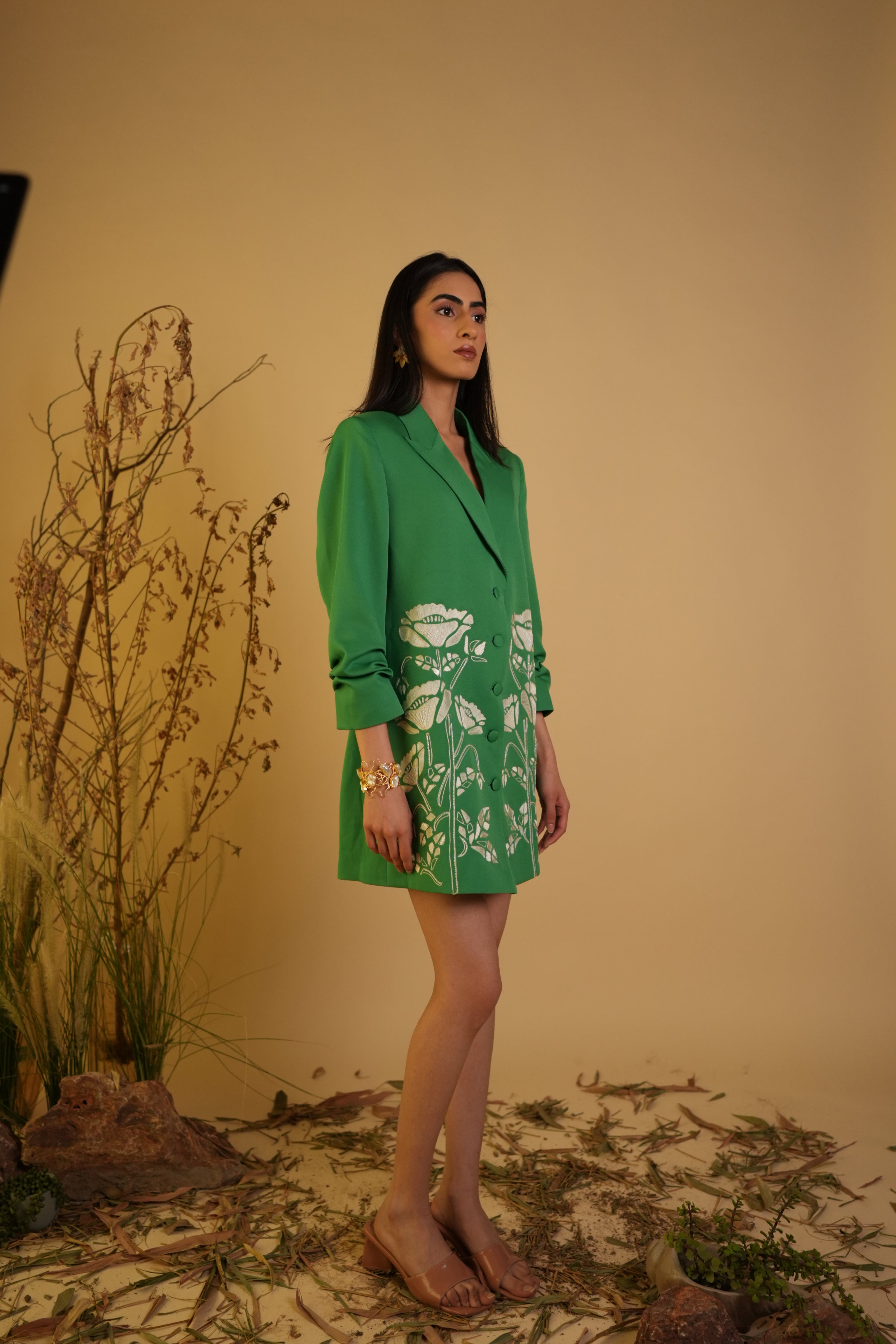 FLORAL BLAZER DRESS
